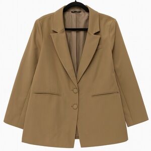 Classic Tan Women's Blazer Size 3XL